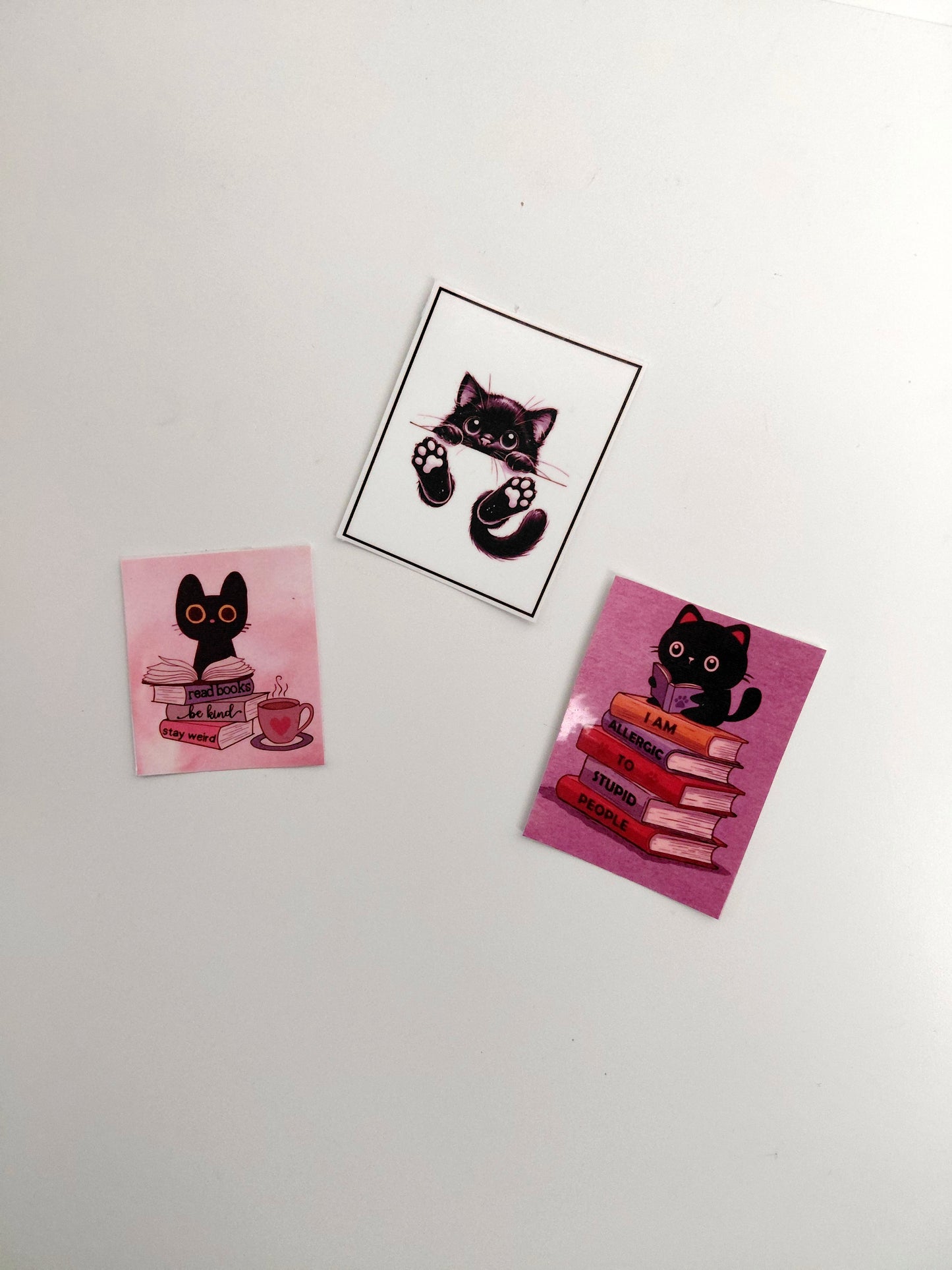 ✨ Tapis de souris “Chaton et Lune Magique + 3 Stickers ✨