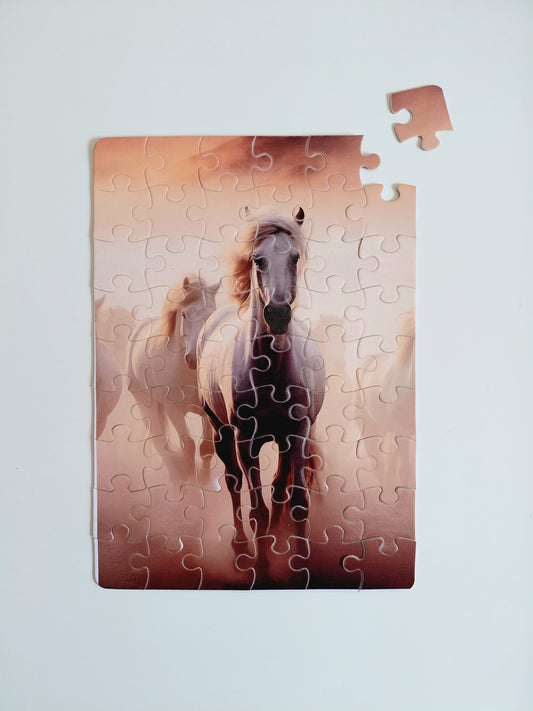 Puzzle Décoratif -Cheval en pleine course