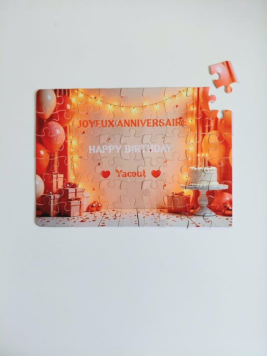 🧩 Puzzle Décoratif- Joyeux anniversaire