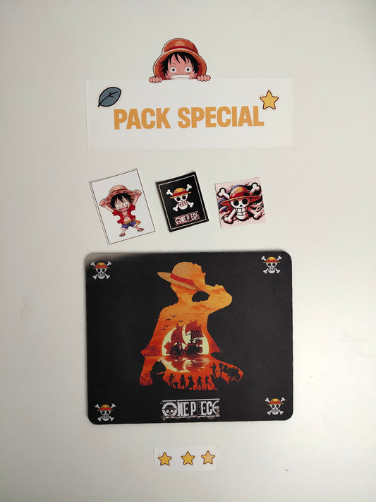 Tapis de souris One Piece + 3 Stickers